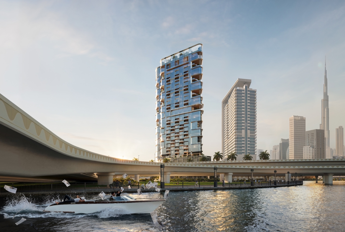 Premium office space interior in a Dubai business district