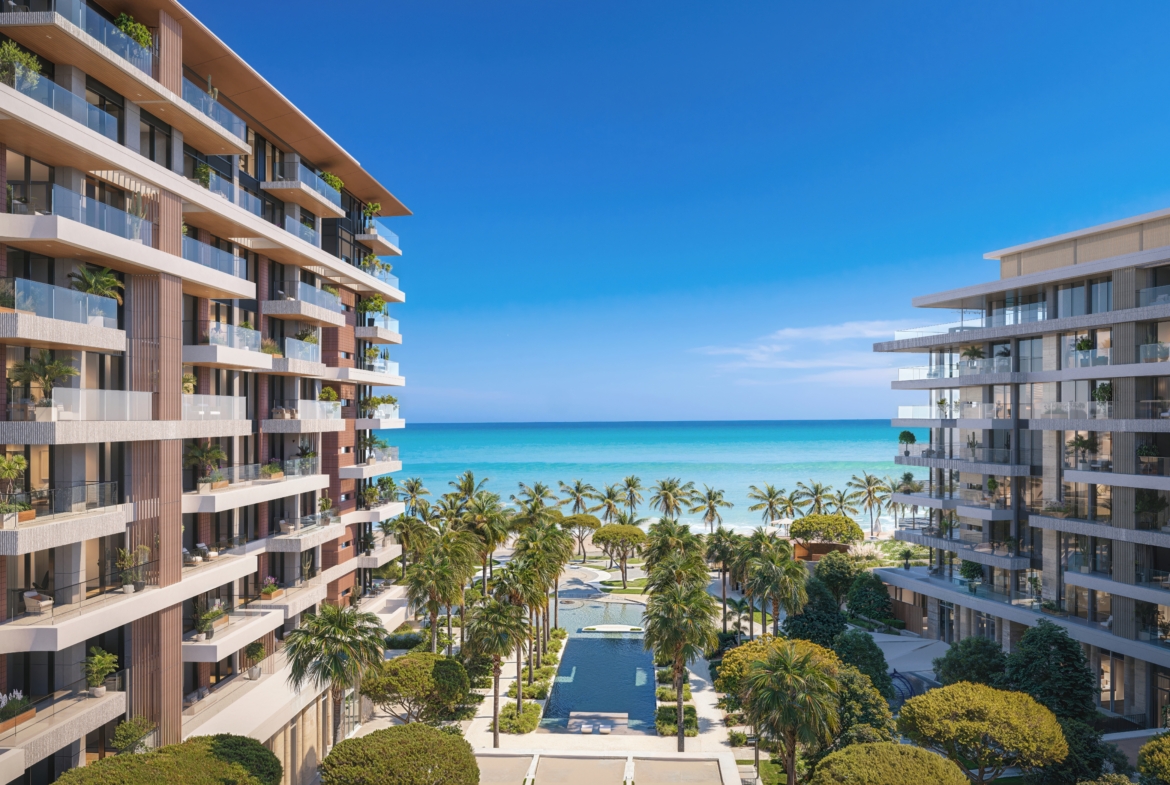 Beachfront apartments on Dubai Islands